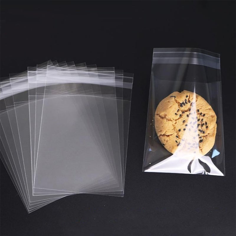 KoberrLi 3 x 4-inch Small Crystal Self Protective Bags Clear Resealable Cello Cellophane Bags for Candy Cookies Cards (100 Pack) - Image 4